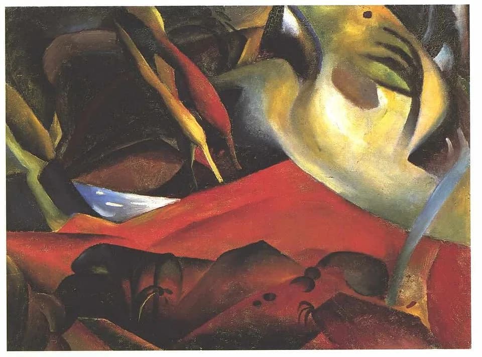 Wassily Kandinsky - The tempest (The Storm)label QS:Len,"The tempest (The Storm)"label QS:Lde,"Der Sturm"