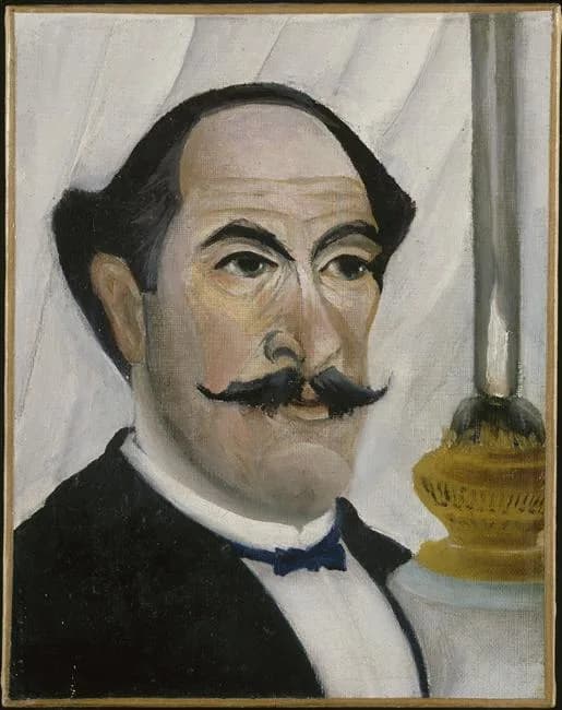 Wassily Kandinsky - Henri Rousseau (1844-1910), französischer Maler. Selbstporträt. 25.5 × 19 cm