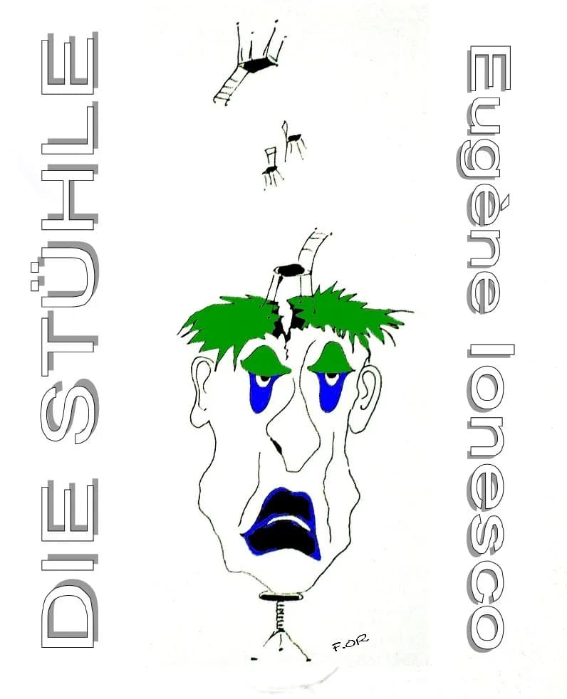 Eugène Ionesco - Poster for drama performance Les Chaises