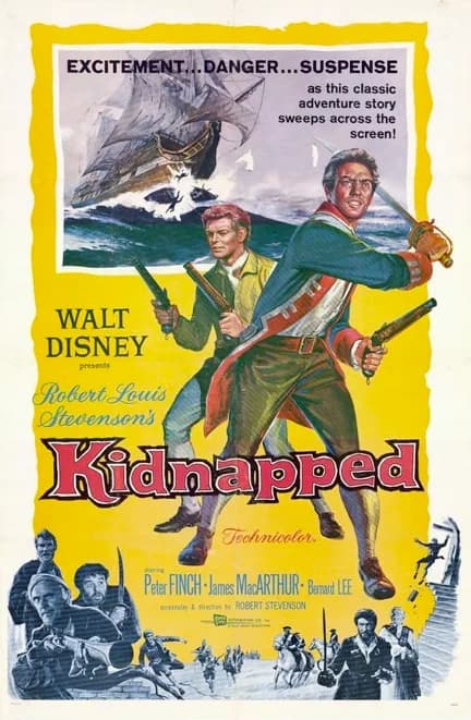 Peter O'Toole - Poster for the American adventure film Kidnapped (1960 film) (1960).