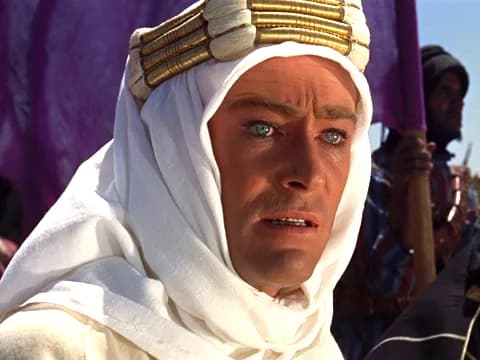 Peter O'Toole - Peter O'Toole as T. E. Lawrence in Lawrence of Arabia.