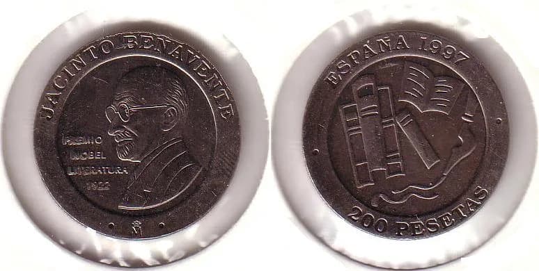 Jacinto Benavente - 200 pesetas. Jacinto Benavente