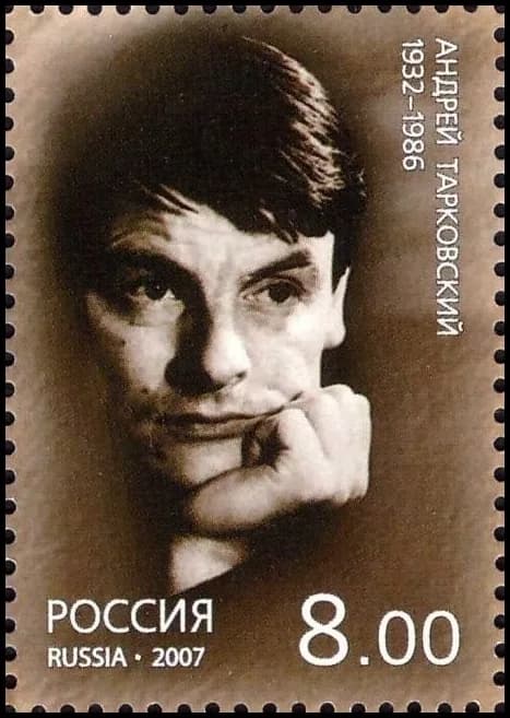 Andrei Tarkovsky - Russian stamp with a photography of the Soviet filmmaker Andrei Tarkovsky.