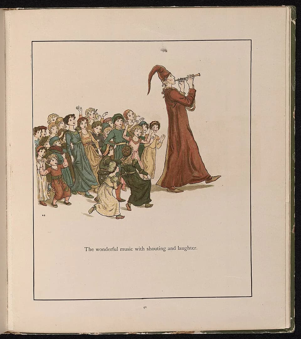 Robert Browning - Illustration from The Pied Piper of Hamelin