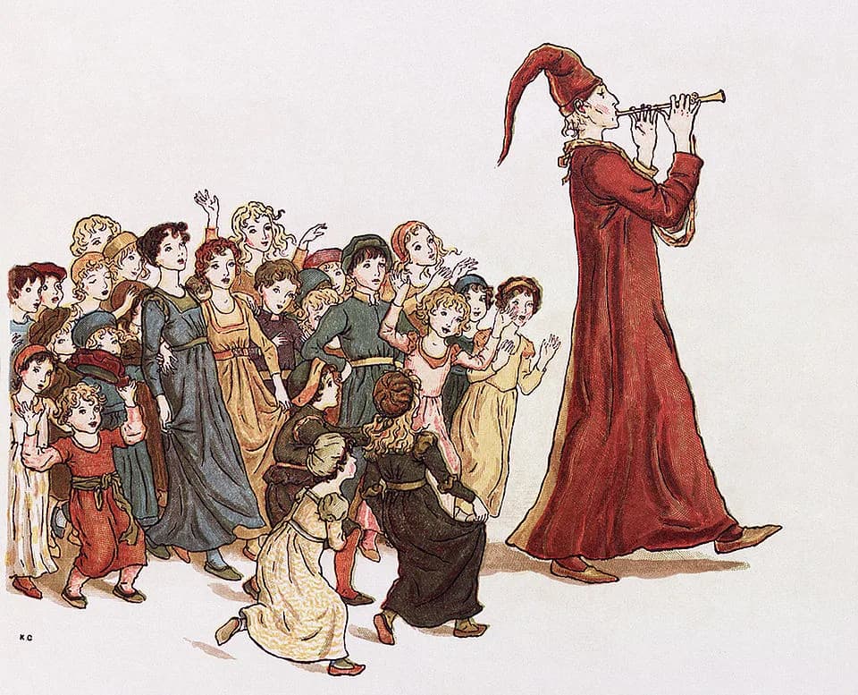Robert Browning - Illustration from The Pied Piper of Hamelin