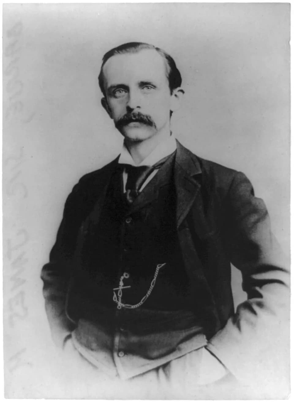 J. M. Barrie - Sir James M. Barrie, author, half-length portrait, standing, facing left, with hands in pockets