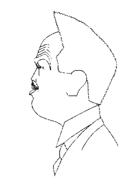 Louis de Broglie - Louis de Broglie (1892-1987), Nobel Laureate in Physics (1929)Drawing by Gheorghe Manu (1903-1961), Romanian physicist