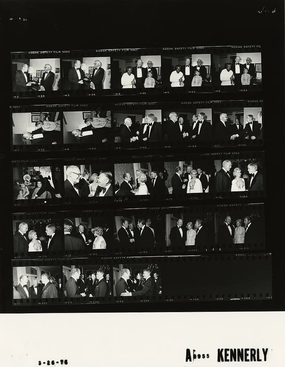 Cary Grant - The photo contact sheet, identified as A8955 by the White House Photographic Office (WHPO), is housed at the Gerald R. Ford Presidential Library, a branch of the National Archives and Rec