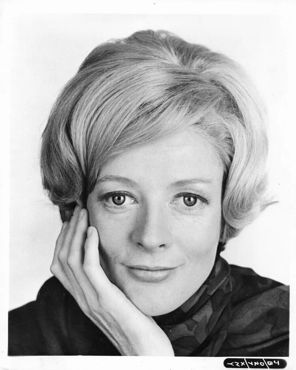 Maggie Smith - Press photo of 2-time Oscar-winning actress Dame Maggie Smith c1970 (late '60s/early '70s), published and distributed during the free domain period (prior to 1977), for the intent of pu