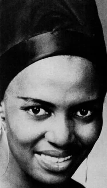 Miriam Makeba - Trade ad for Miriam Makeba's single "What Is Love".To better adapt it to his respective Wikipedia article, the ad was cropped and cleaned in a graphics editing program. The original ca