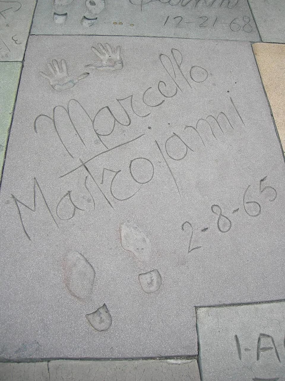 Marcello Mastroianni - Grauman's Chinese Theatre, marcello mastroianni