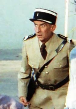 Louis de Funès - Louis de Funès during the shooting of the french movie The Gendarme and the Creatures from Outer Space.