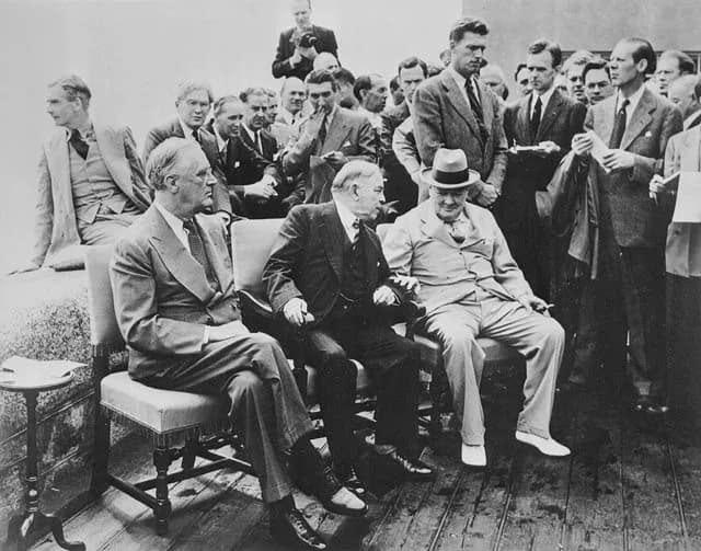 Anthony Eden - President Frankllin D. Roosevelt, Rt. Hon W.L. Mackenzie King and Rt. Hon. Winston Churchill at the Quadrant Conference