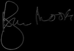 Roger Moore - Tanda tangan Roger Moore