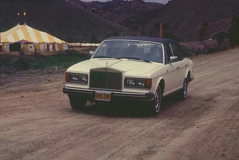 Rajneesh Rajneesh - Osho Rajneesh driving his car in Rajneeshpuram, "The Ranch's First Festival Year 1982"