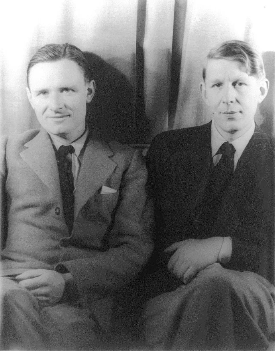 W. H. Auden - Christopher Isherwood (left) and W.H. Auden (right) photographed by Carl Van Vechten