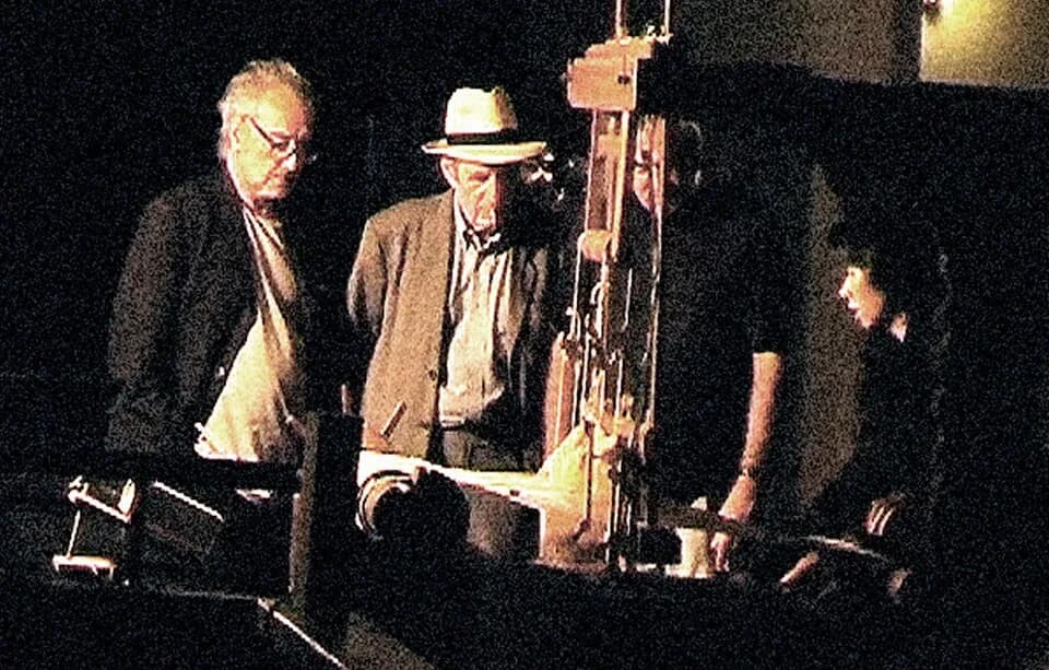 Jean-Luc Godard - Jean-Luc Godard, André S. Labarthe, Alain Fleischer and Kingsley Ng at Le Fresnoy - National Studio France