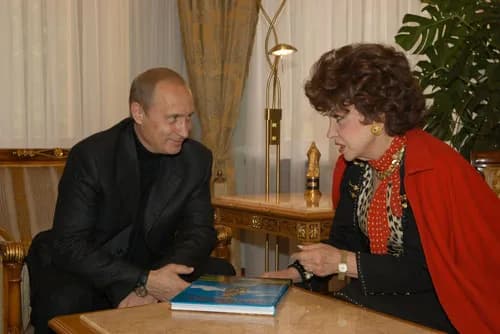 Gina Lollobrigida - Gina Lollobrigida. President Vladimir Putin met with actresses Gina Lollobrigida, Fanny Ardant and actor Steven Seagal, who were guests at the Moscow International Film Festival. P