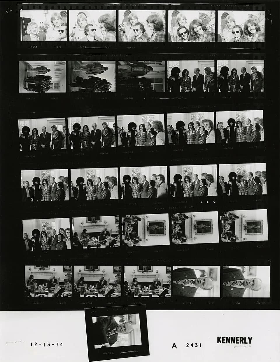 Ravi Shankar - The photo contact sheet, identified as A2431 by the White House Photographic Office (WHPO), is housed at the Gerald R. Ford Presidential Library, a branch of the National Archives and R