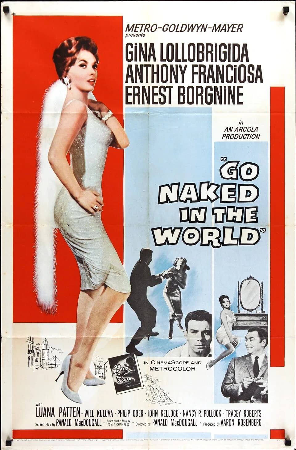 Gina Lollobrigida - Poster for the film Go Naked in the World