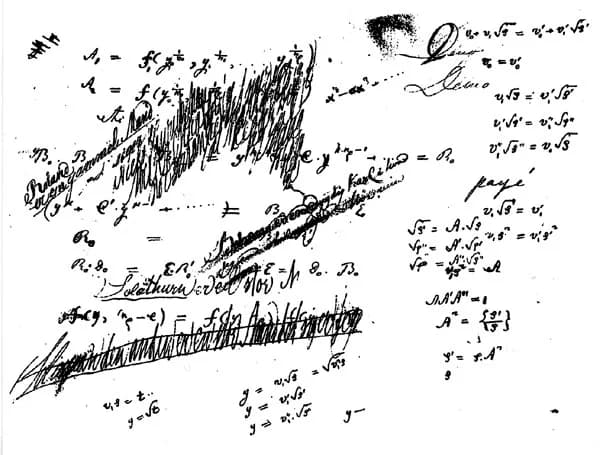 Niels Henrik Abel - Page from notebook of Niels Henrik Abel