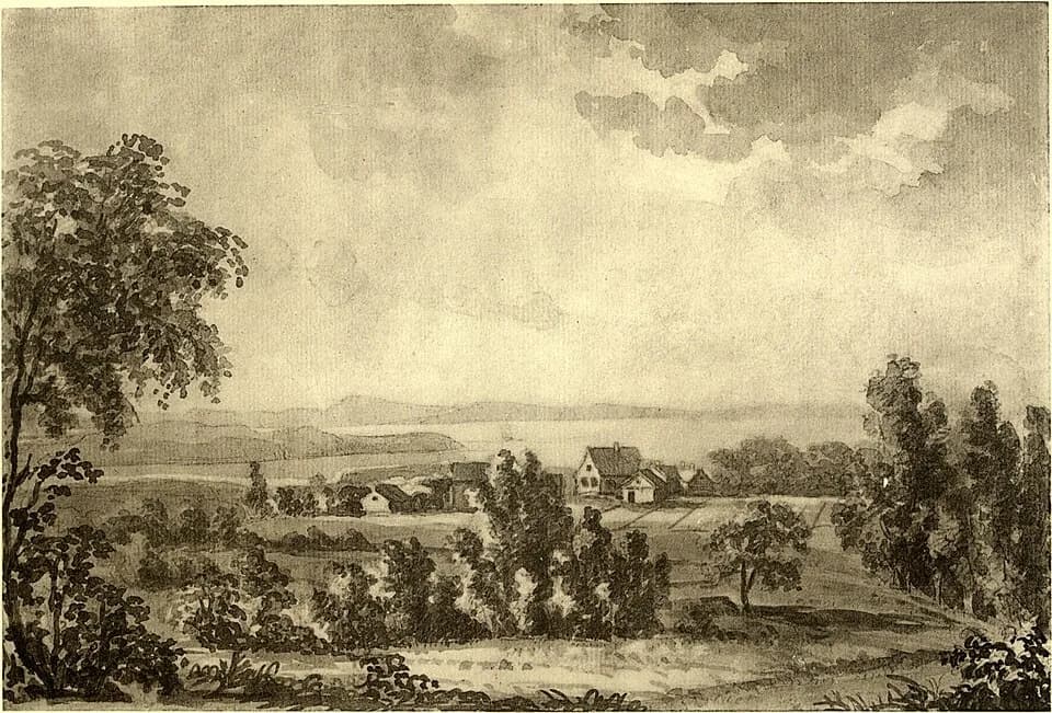 Niels Henrik Abel - Finnøy, the birth place of Niels Henrik Abel, painted by Thomas Fearnley.
