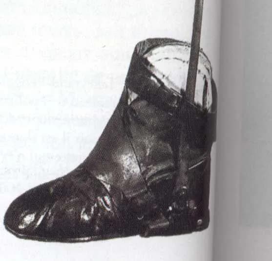 Charles-Maurice de Talleyrand-Périgord - Photograph of the famed orthopedic shoe of French diplomat and statesman Charles-Maurice Talleyrand-Perigord. Today located in the Chateau de Valencay.