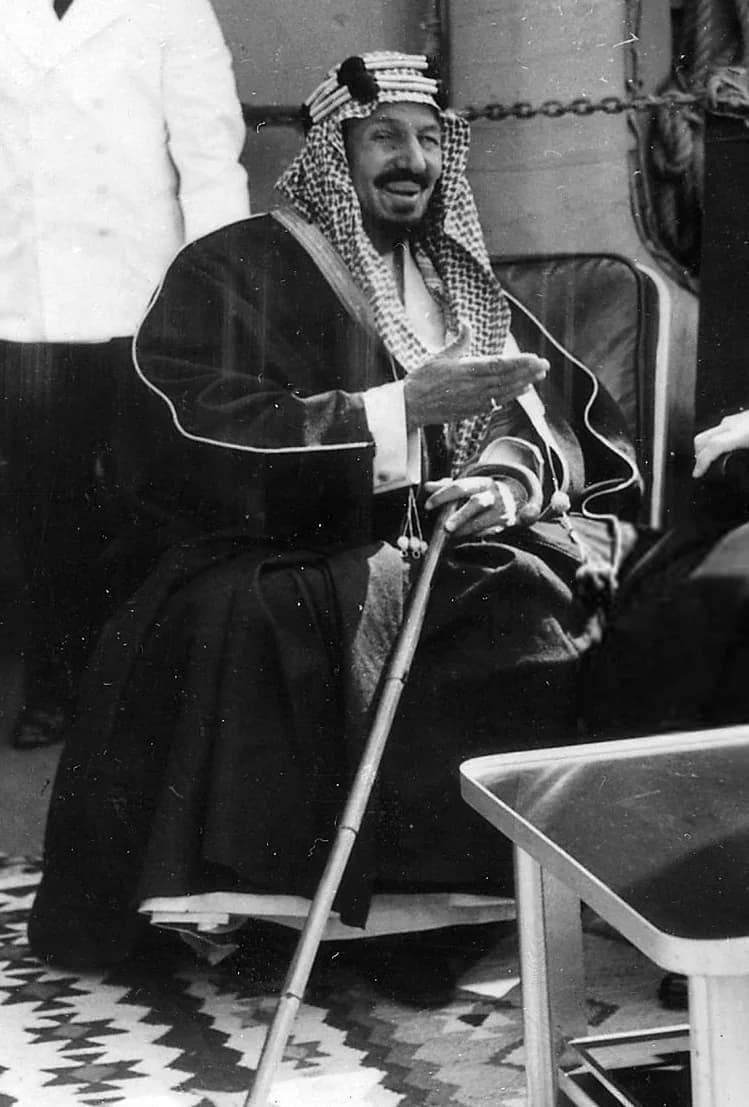 Ibn Saud - Ibn Saud, first monarch and founder of Saudi Arabia, in 1945