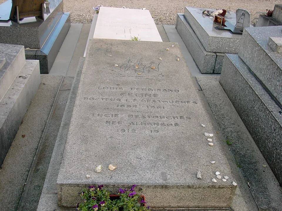 Louis-Ferdinand Céline - Grave of French writer Louis-Ferdinand Céline, born Destouches.
