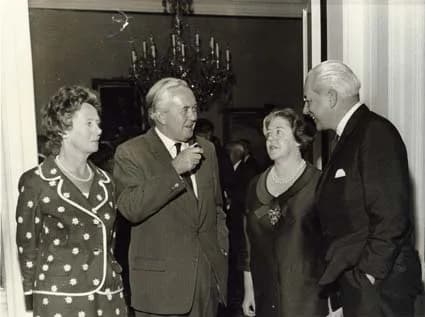 Harold Wilson - Harold and Zara Holt with Harold and Mary Wilson in 1967.