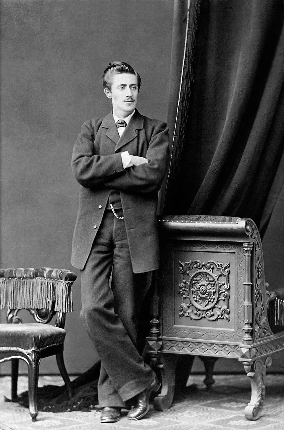 Verner von Heidenstam - Author Verner von Heidenstam (1859-1940), at the age of 20