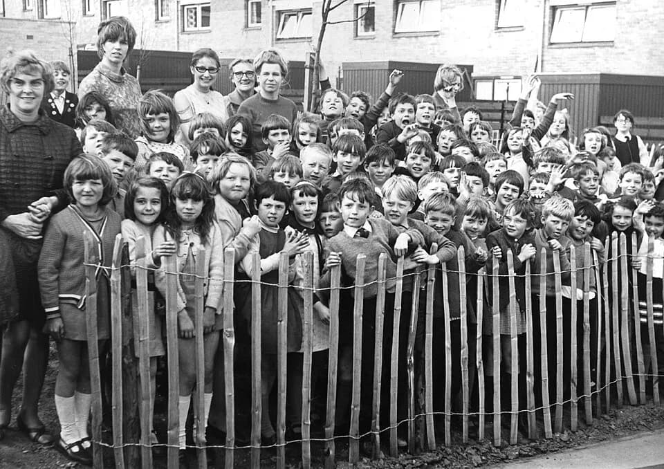 Harold Wilson - This is a photograph of children from Washington, UK greeting Harold Wilson on his visit to the area. The photograph was taken at some point in the late 1960's.
Reference: 5417/101/3
T