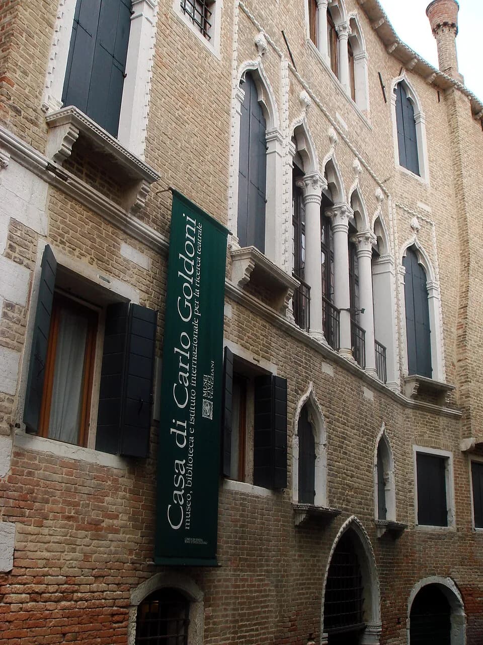 Carlo Goldoni - The gothic-style Palazzo Centani, in Venice, was the birthplace (in 1708) and home of Venetian playwright Carlo Goldoni. Today it is a museum devoted to him and to his work. Picture by