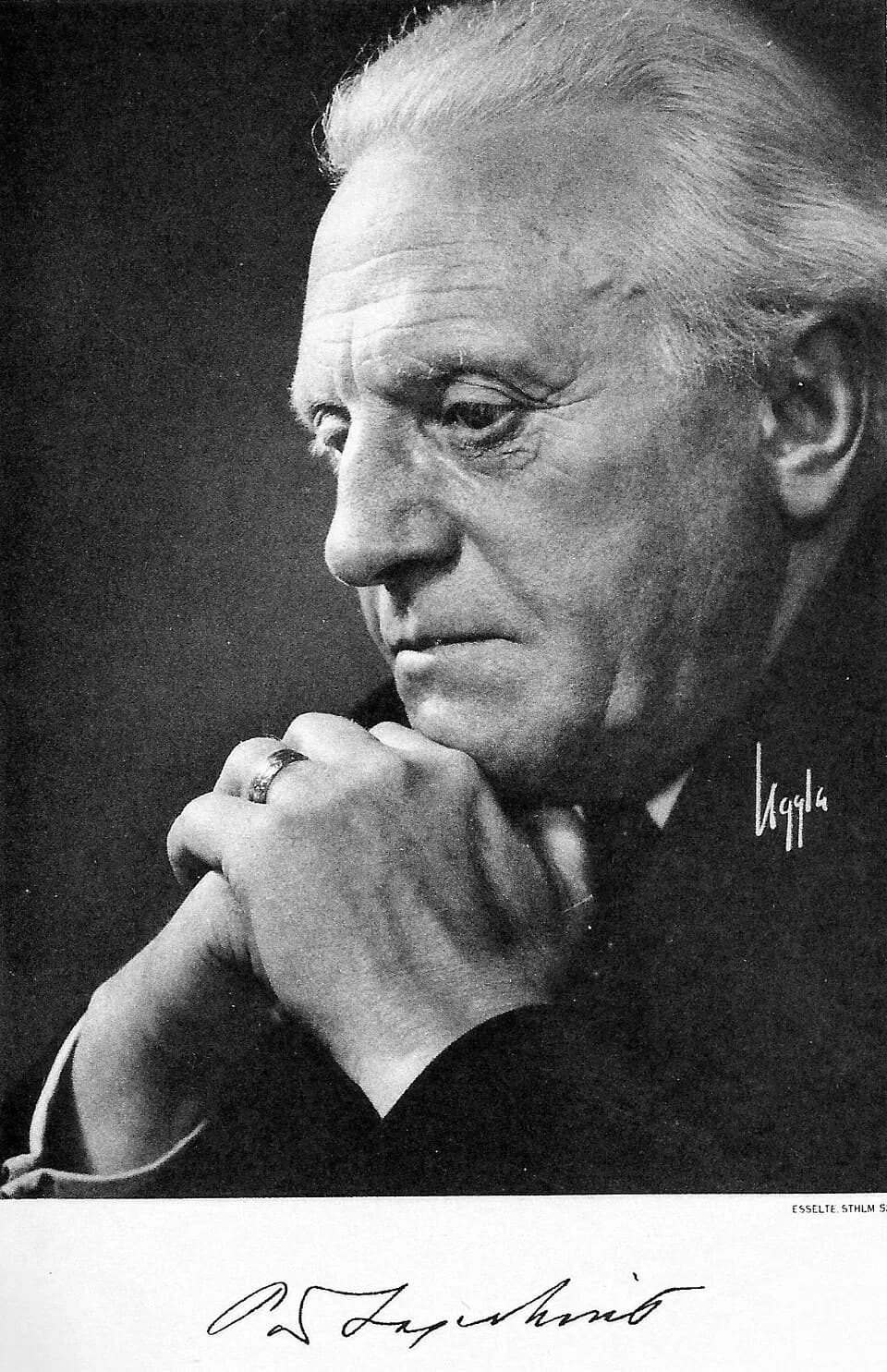 Pär Lagerkvist - Official Nobel Prize portrait of Pär Lagerkvist