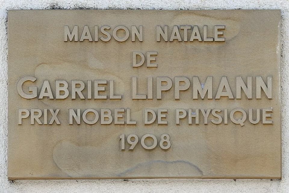 Gabriel Lippmann - Luxembourg City, quarter of Bonnevoie: plaque on the birth house of Gabriel Lippmann (1845-1921), physics Nobel laureate in 1908..