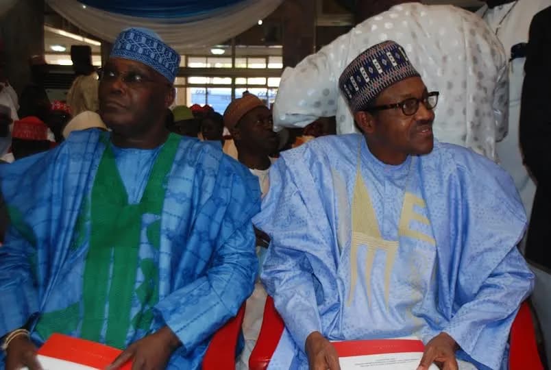 Muhammadu Buhari - Former Vice-President Atiku Abubakar and Former Head-of-State General Muhammadu Buhari (Rtd) at the First Progressive Governance Lecture Series