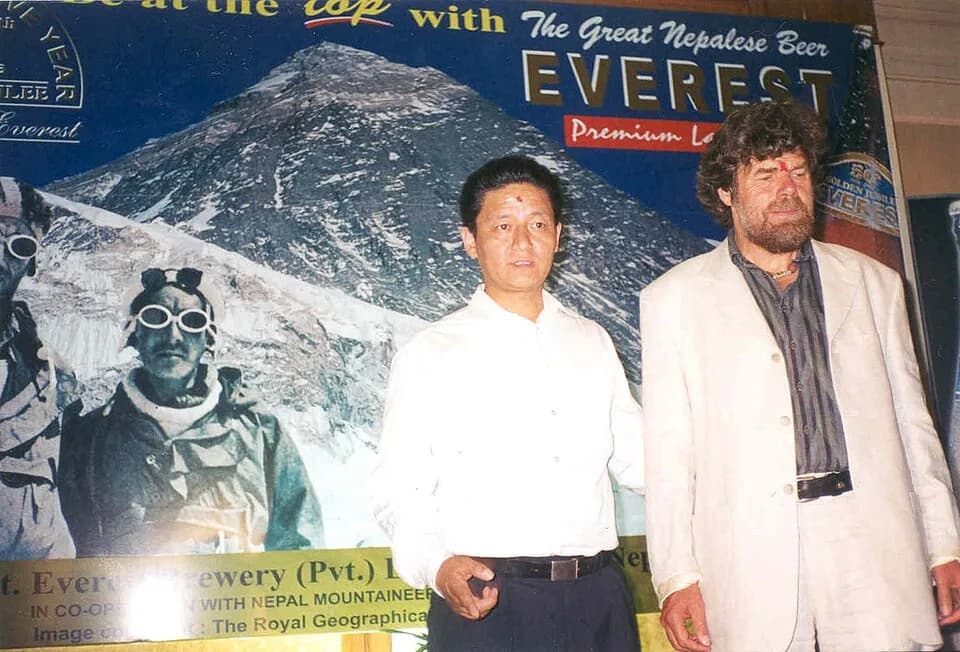 Tenzing Norgay - Jamling Tenzing Norgay with Reinhold Messner