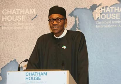 Muhammadu Buhari - Muhammadu Buhari speaking at Chatham House, 26 February, 2015.
