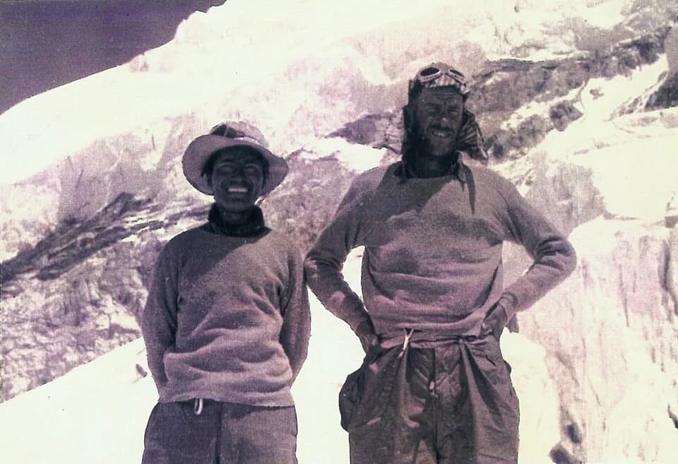 Tenzing Norgay - Tenzing and Hillary. Photo from the collection of John Henderson.