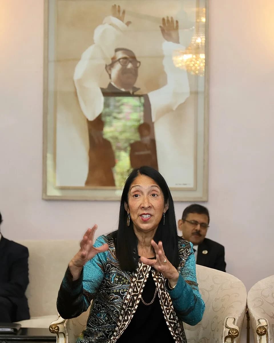Sheikh Mujibur Rahman - U.S. Assistant Secretary of State for International Organization Affairs Michele Sison Visits Dhaka
