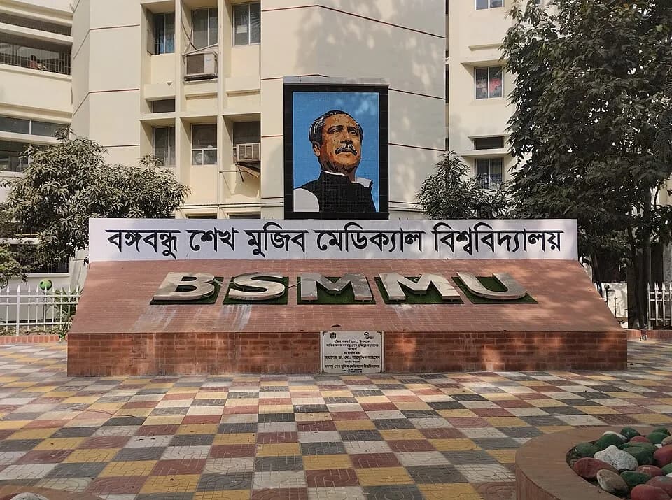 Sheikh Mujibur Rahman - Bangabandhu Mural at BSMMU