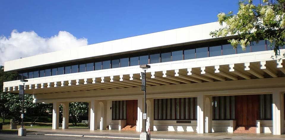 I. M. Pei - Hawaii Imin International Conference Center at Jefferson Hall, East-West Center, built 1963, architect I.M. Pei
