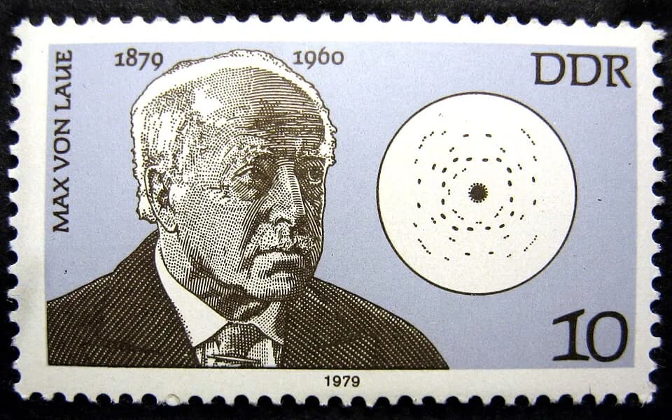 Max von Laue - Deutsche Post (der DDR) Briefmarke (postage stamp), 1979.