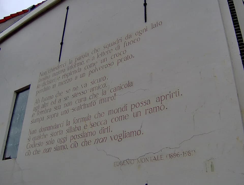 Eugenio Montale - This is an image of a municipal monument in Leiden with number