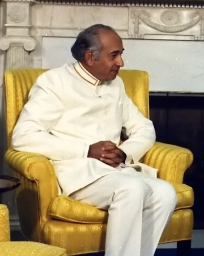 Zulfikar Ali Bhutto - Pakistan's President Zulfikar Ali Bhutto during a visit to the White House in 1973