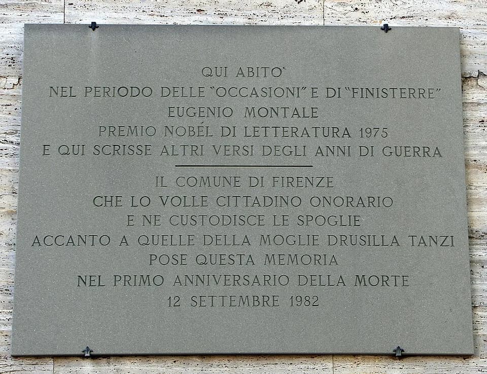 Eugenio Montale - Firenze, vari siti (vedi filename e categorie)