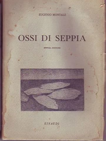 Eugenio Montale - Cover of Eugenio Montale, Ossi di seppia, Torino, Einaudi, 19437