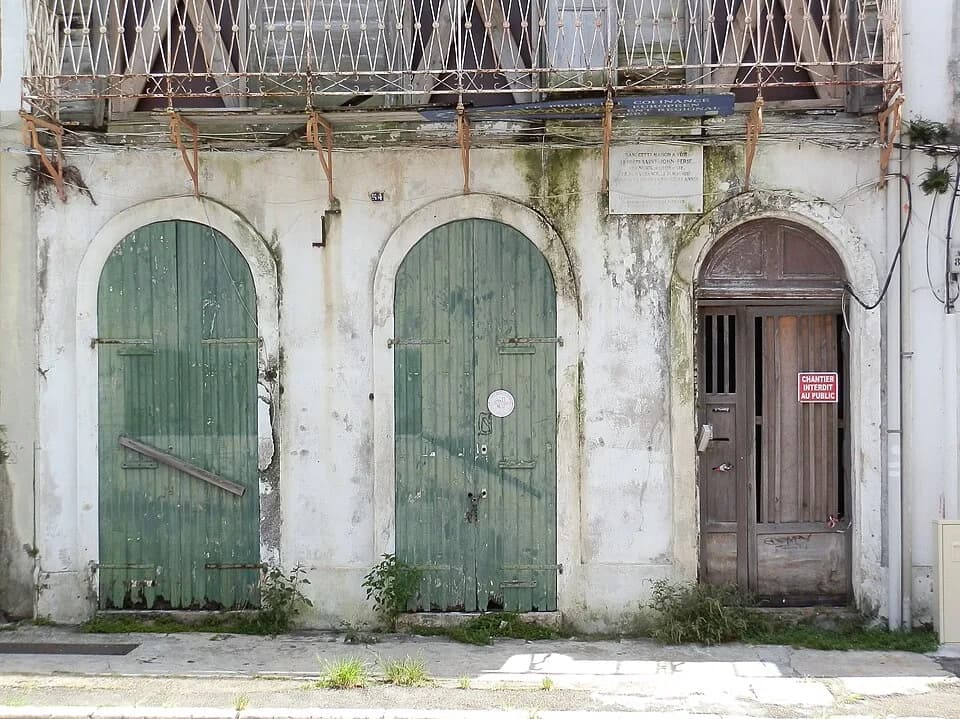 Saint-John Perse - Ground floor of native house of Saint-John Perse, 54 rue Achille René Boisneuf, Pointe-à-Pitre, Guadeloupe, France