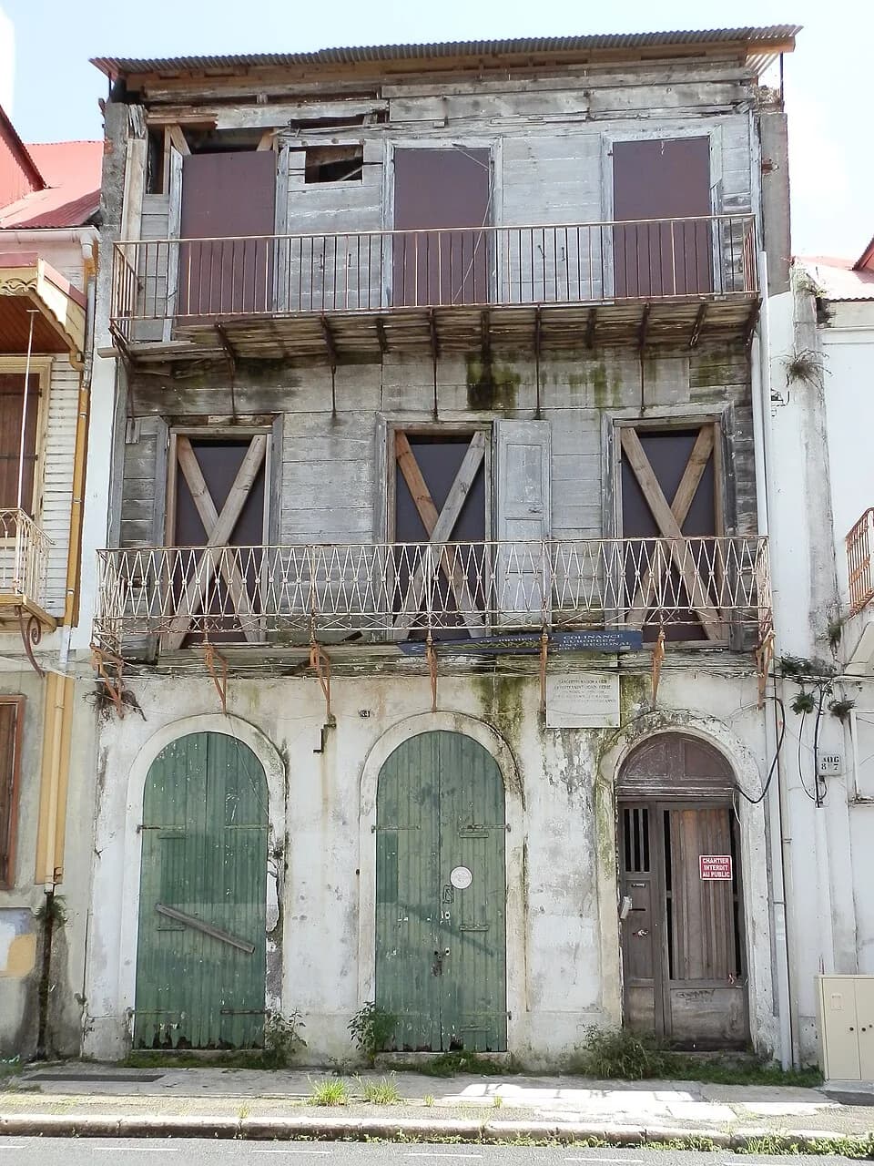 Saint-John Perse - Native house of Saint-John Perse, 54 rue Achille René Boisneuf, Pointe-à-Pitre, Guadeloupe, France