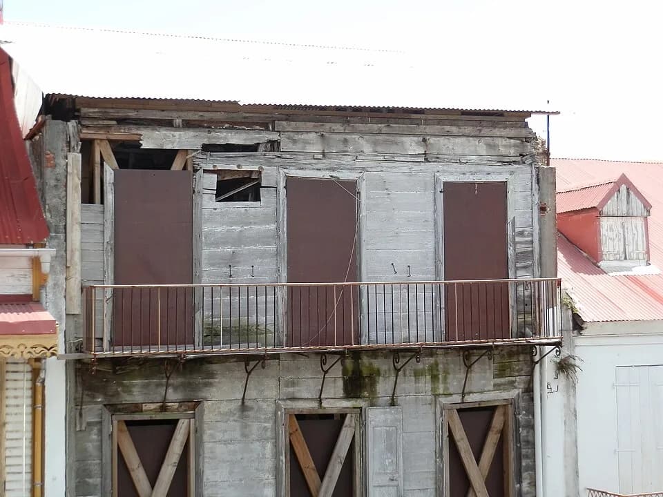 Saint-John Perse - Second floor of native house of Saint-John Perse, 54 rue Achille René Boisneuf, Pointe-à-Pitre, Guadeloupe, France